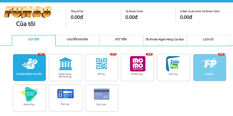 Nạp tiền FUN88 qua thẻ cào Nạp tiền FUN88 qua thẻ cào